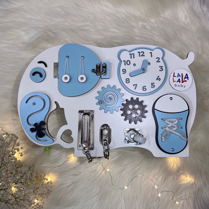 Đồ Chơi Gỗ- Bảng Bận Dộn Busy Board LalaBaby