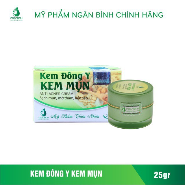 Kem mụn đông y ngân bình,kem giảm mụn mờ thâm liền sẹo chính hãng mới nhất năm nay. Mới .