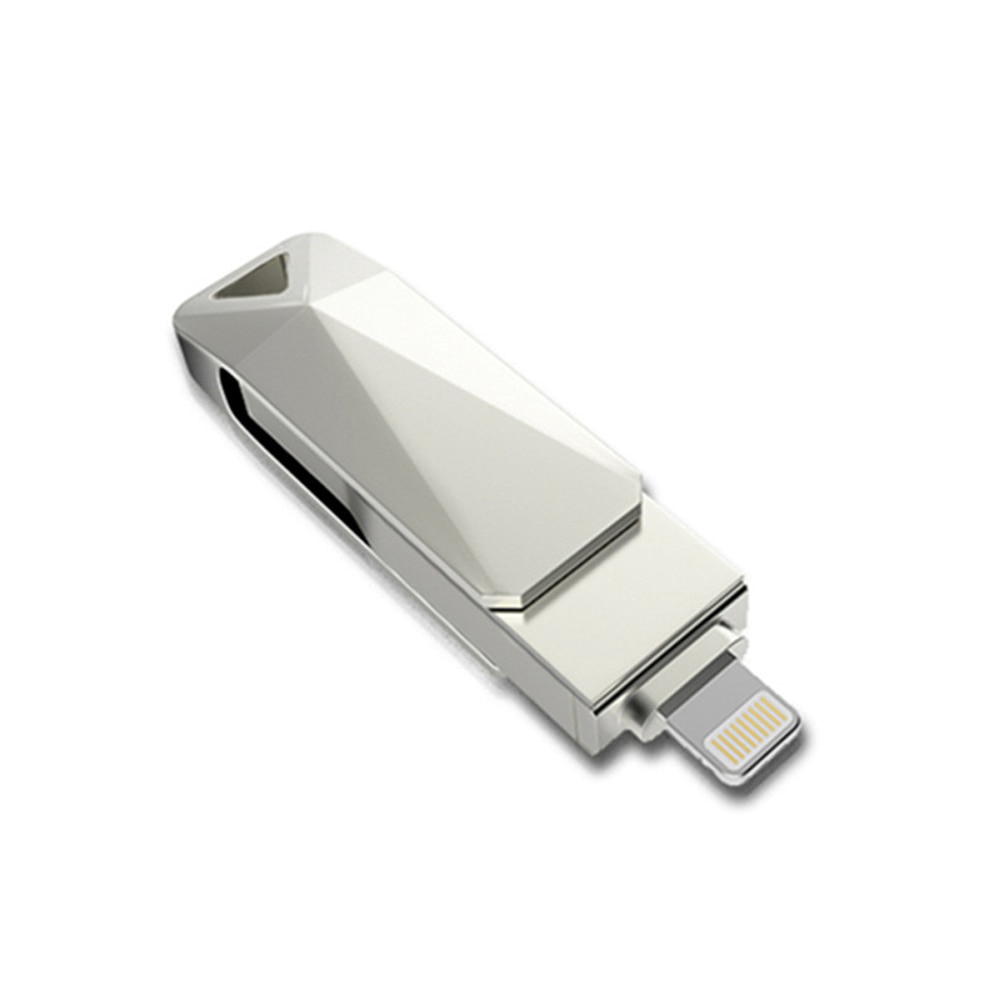 USB Kim Loại Chống Nước 512GB-16BG 3 Trong 1 Dành Cho iOS iPhone iPad Android PC