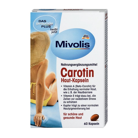 Viên Uống Chống Nắng Carotin Đức hộp 60 viên (Date Mới), Viên Uống Chống Nắng Cao Cấp Chính Hãng Giá Tốt