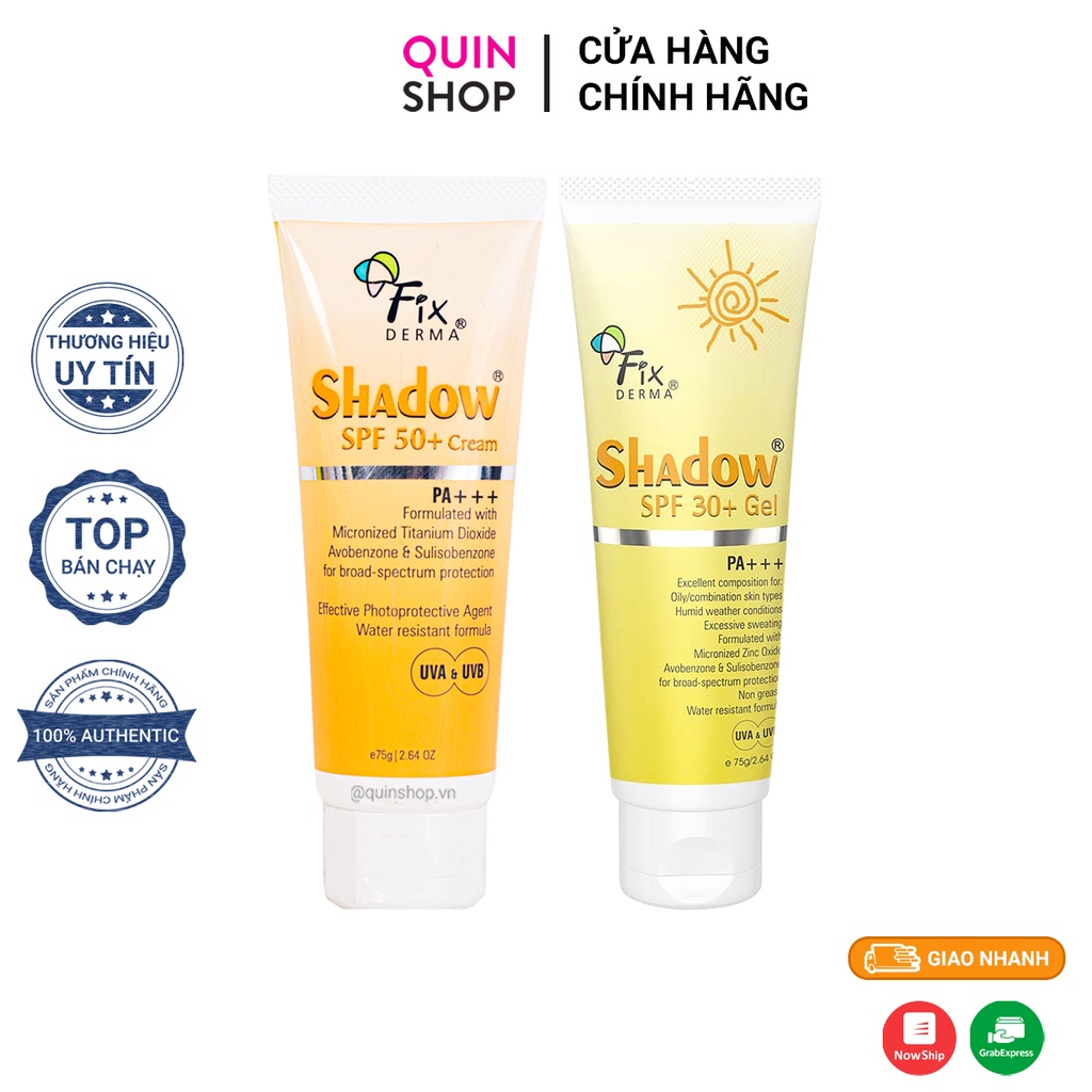 Kem Chống Nắng Fixderma Shadow Sunscreen