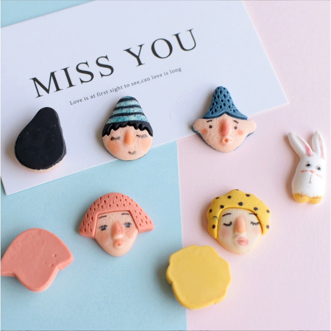 Charm các avatar các nhân vật hoạt hình kí họa thích hợp trang trí kẹp tóc, dán Jibbitz, vỏ ốp điện thoại