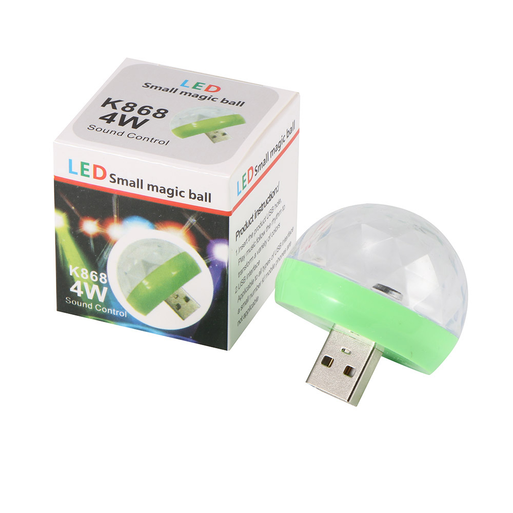 Đèn led vũ trường 7 màu nguồn USB,chớp cảm ứng theo nhạc k868 - DTM Store