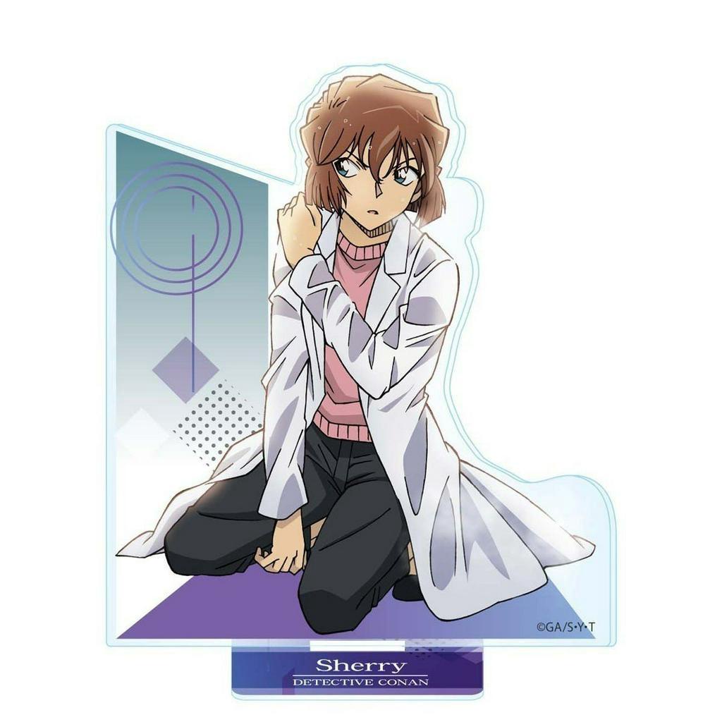 Mô hình Standee DETECTIVE CONAN Thám tử lừng danh ver HÀNH ĐỘNG tượng acrylic anime mica chibi trưng bày xinh xắn