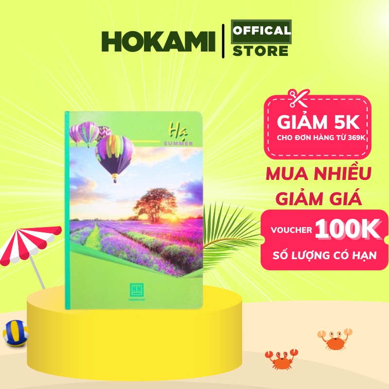 Vở kẻ ngang Hồng hà 4 mùa 72 trang - 120 trang - 200 trang - 300 trang - HOKAMI Store