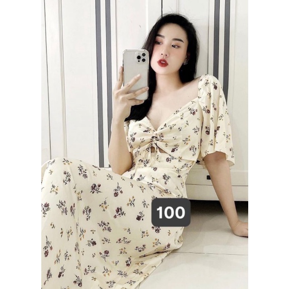 Váy hoa nhí đan dây ngực