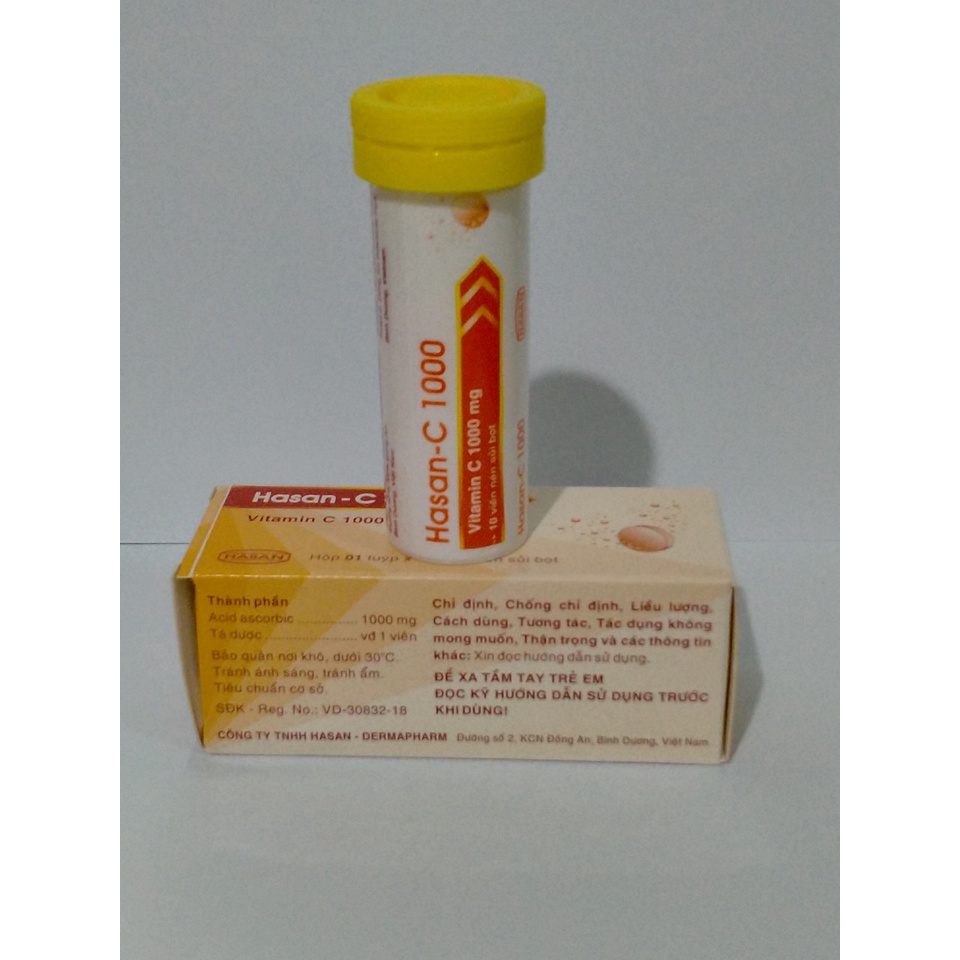 DATE  05/12/2023] VIÊN SỦI HASAN C 1000 TUB 10 VIÊN HỖ TRỢ TĂNG CƯỜNG SỨC ĐỀ KHÁNG CHO CƠ THỂ