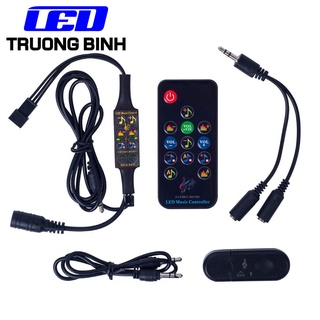 CSY007 BỘ ĐIỀU KHIỂN LED FULL MÀU ARGB WS2812B WS2811 UCS1903 NHÁY THEO NHẠC
