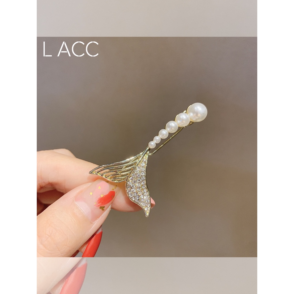 Kẹp Tóc Đuôi Cá Đính Đá Phong Cách Hàn Quốc