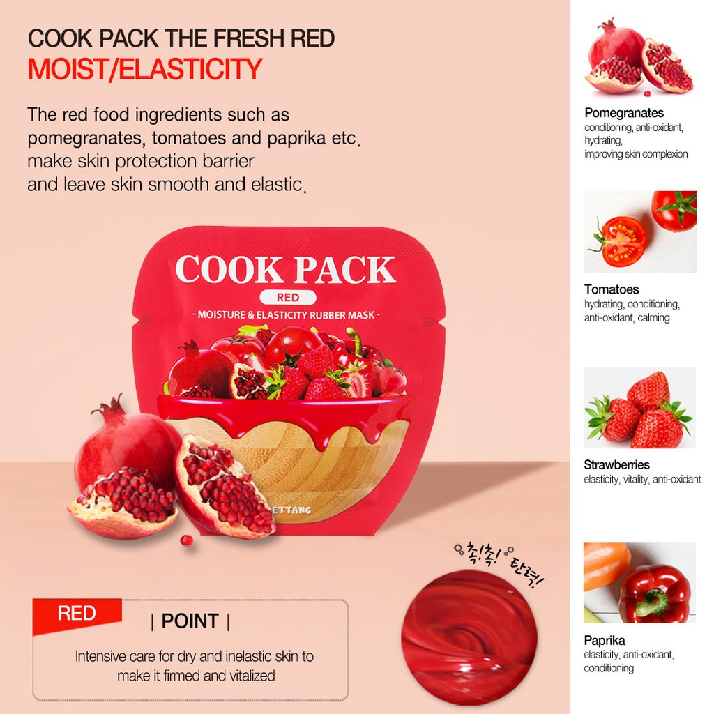 Mặt Nạ Cao Su Cook Pack Với 4 Loại Tùy Chọn