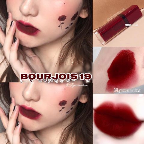 (auth 100%) son bj 15 19 hàng pháp màu đỏ tươi và đỏ rượu vang - cosmetic999