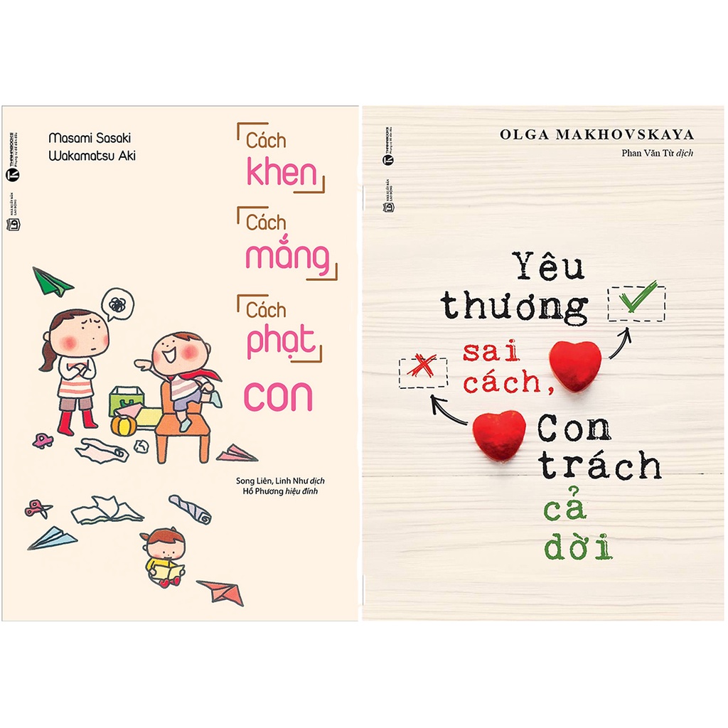 Sách - Combo 2 cuốn: Cách khen cách mắng cách phạt con và yêu thương sai cách, con trách cả đời