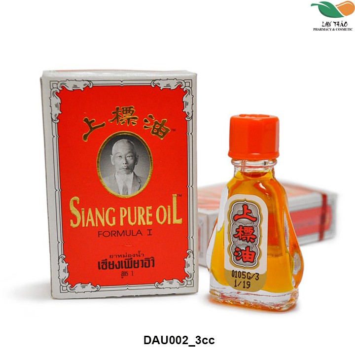 Dầu gió Siang pure oil chữ vàng Thái Lan 3ml và 7ml chính hãng giá sỉ