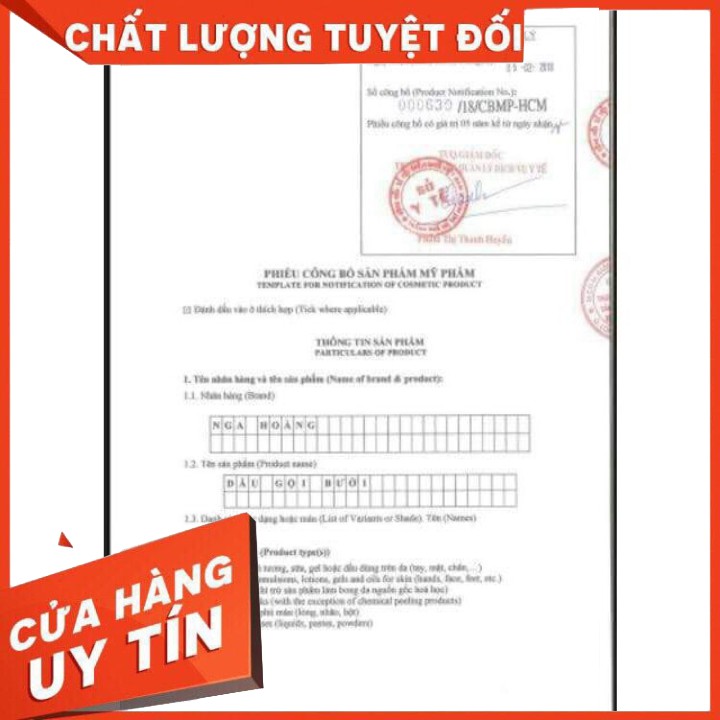 Dầu gội bưởi Nga Hoàng chai lớn