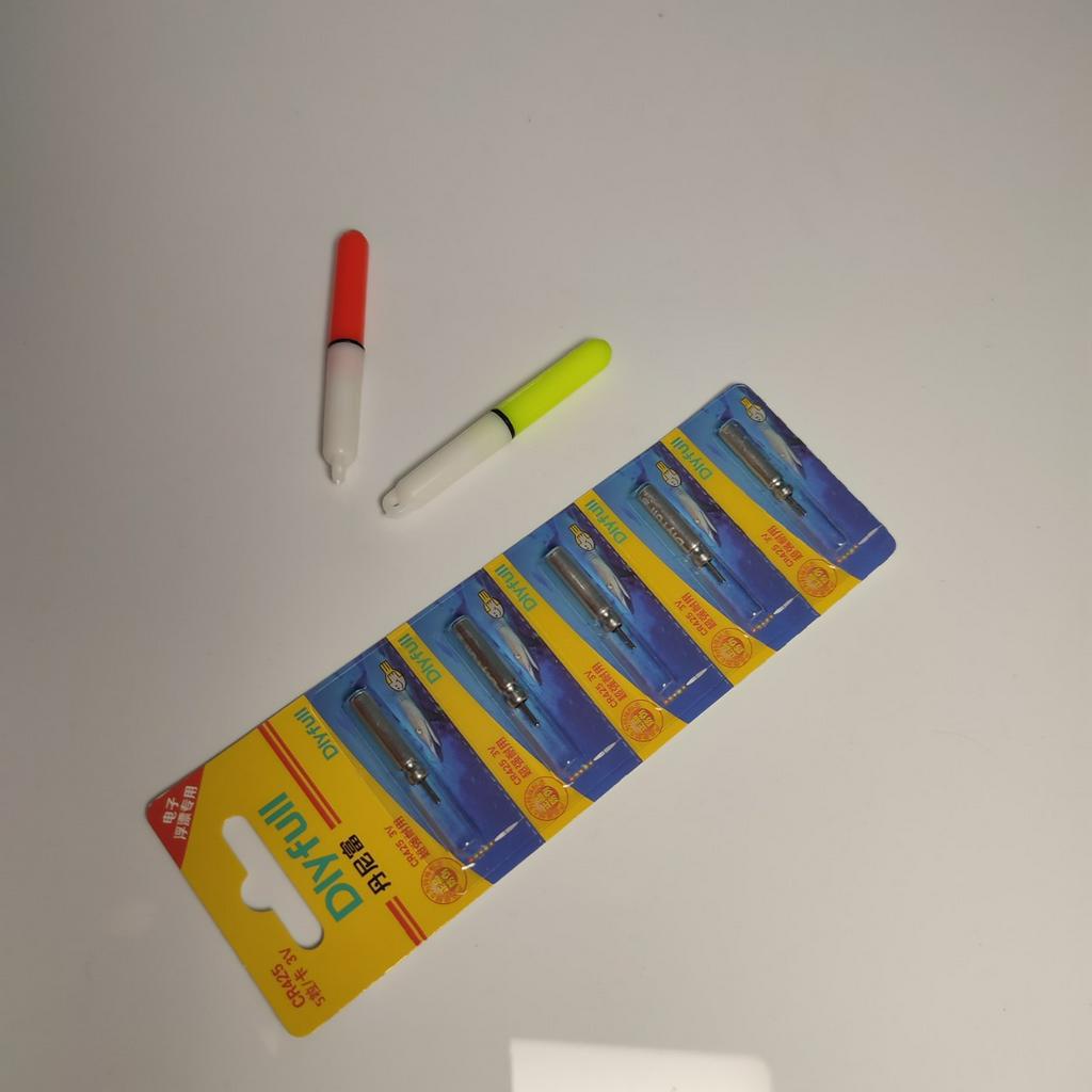 Combo đèn phao câu cá ban đêm kèm pin cr425 câu lục, câu đài