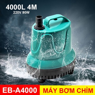 Máy Bơm Chìm Cho Bể Cá, Máy Bơm Lọc Siêu Yên Tĩnh Hút Nước 360độ, 220V EBANG AB-A1500, AB- A2500, AB- A3500, AB- A4000