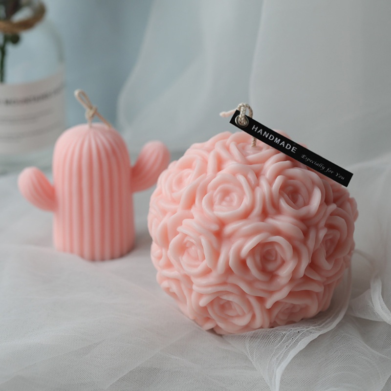 Sa Khuôn Silicone Hình Hoa Hồng Làm Đồ Chơi DIY