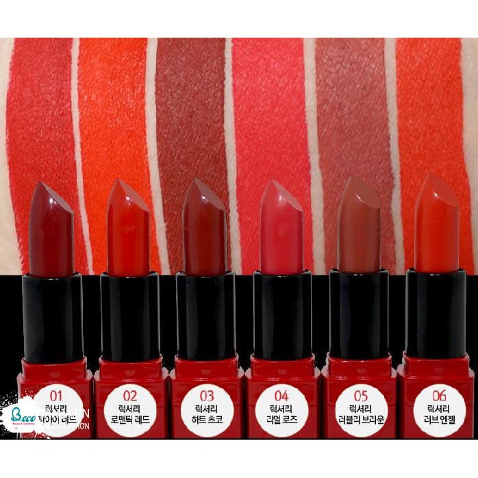 [Mỹ Phẩm Xách Tay]  Son Thỏi The Skin Face Red Bote Lipstick Hàn Quốc  - Phụ Nữ Làm Đẹp