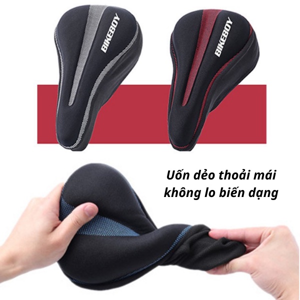 Bọc Yên BIKEBOY Cao Cấp Siêu Mềm Thoáng Khí Tốt, TẶNG KÈM BỌC CHE MƯA YÊN XE
