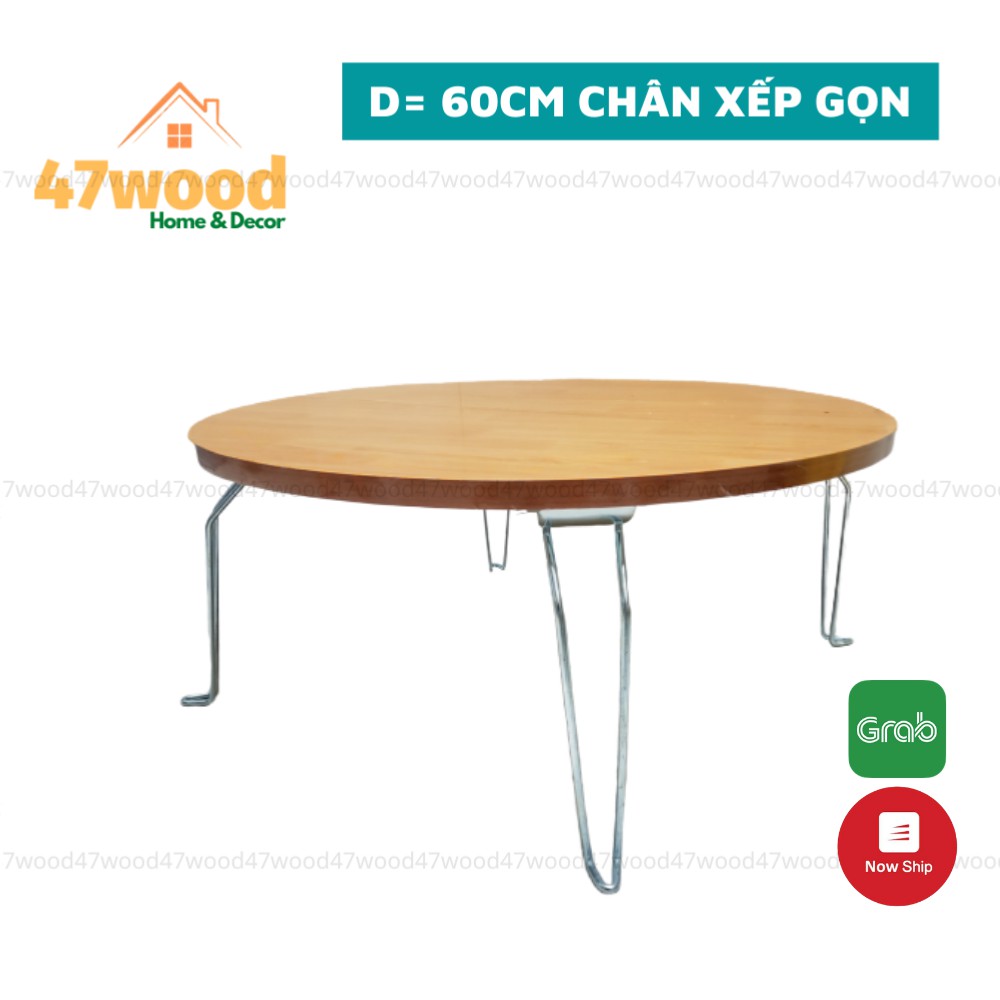 BÀN ĂN CHÂN SẮT XẾP GỌN RỘNG 60CM