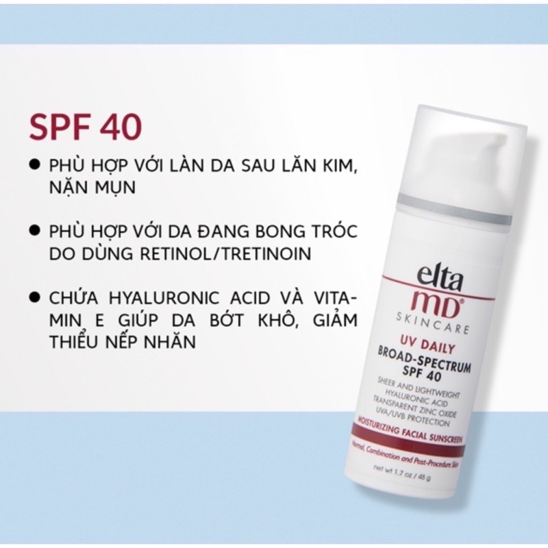 Kem Chống Nắng ELTA MD Mỹ (SPF46- 40 - SPF46 có màu)