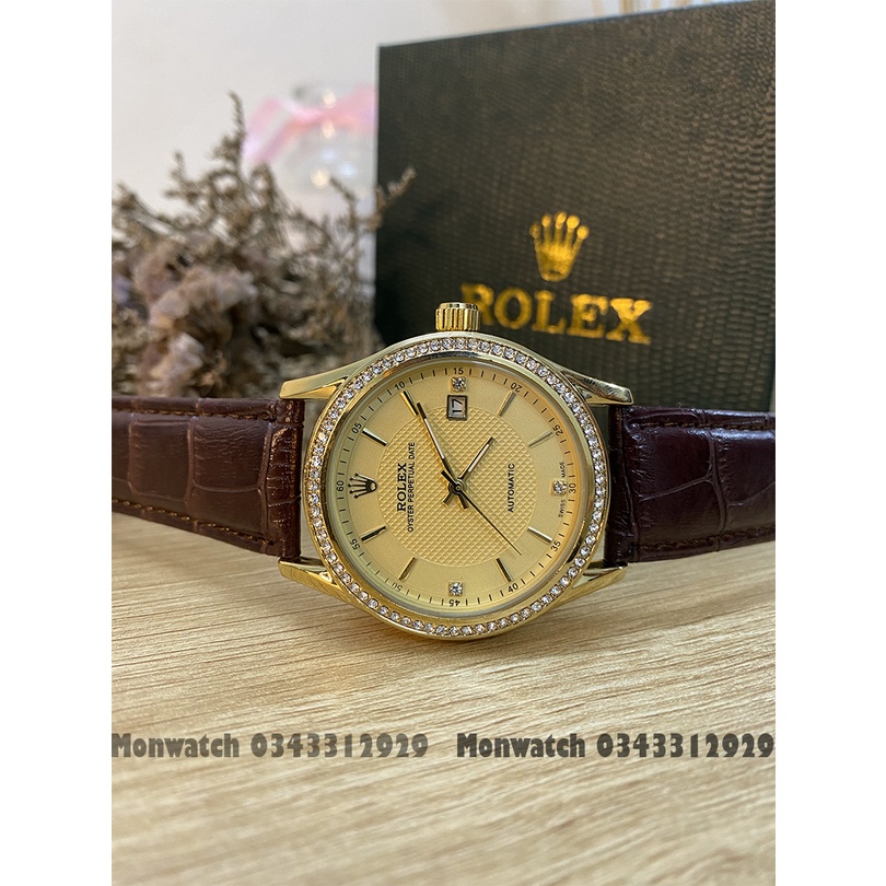 ĐỒNG HỒ NAM: ROLEX - Automatic Cơ nhật viền băm 2 lịch Hàng Cao Cấp | BigBuy360 - bigbuy360.vn