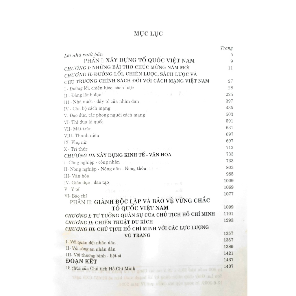 Sách - Chủ tịch Hồ Chí Minh với công cuộc xây dựng và bảo vệ Tổ quốc