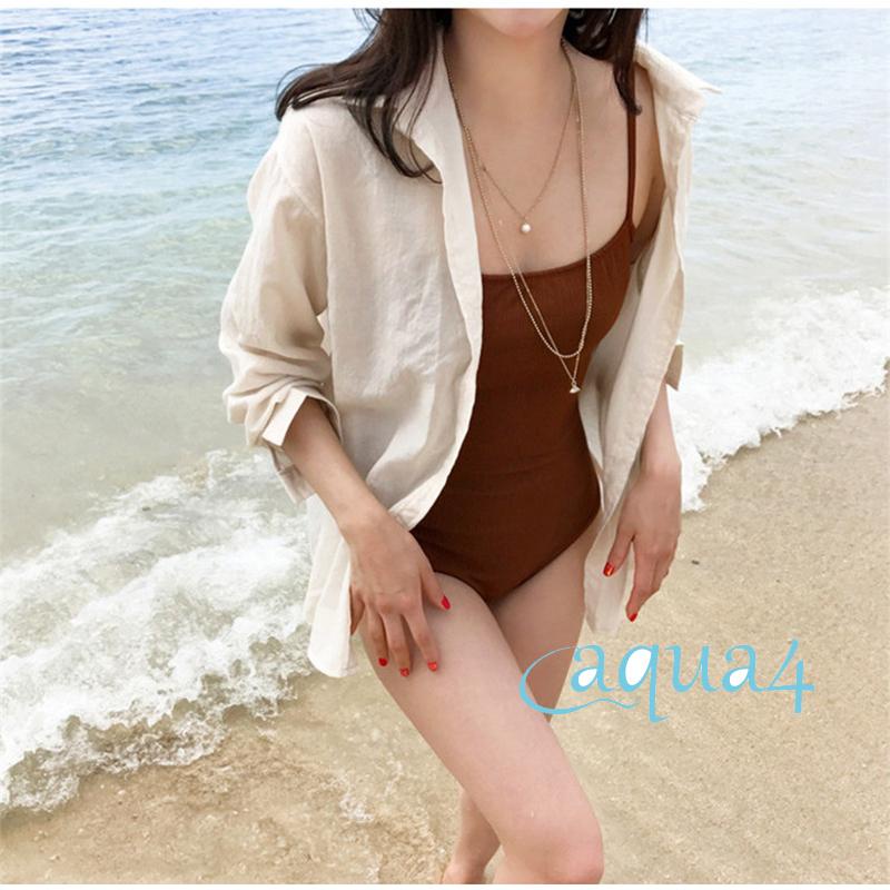 Đồ bơi một mảnh không tay màu trơn hở lưng gợi cảm cho nữ
 | BigBuy360 - bigbuy360.vn