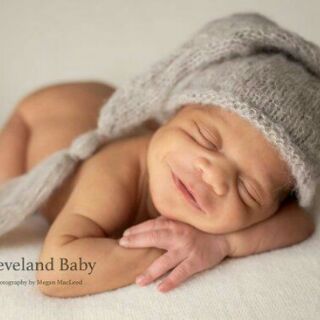 Nón len chóp nhọn newborn