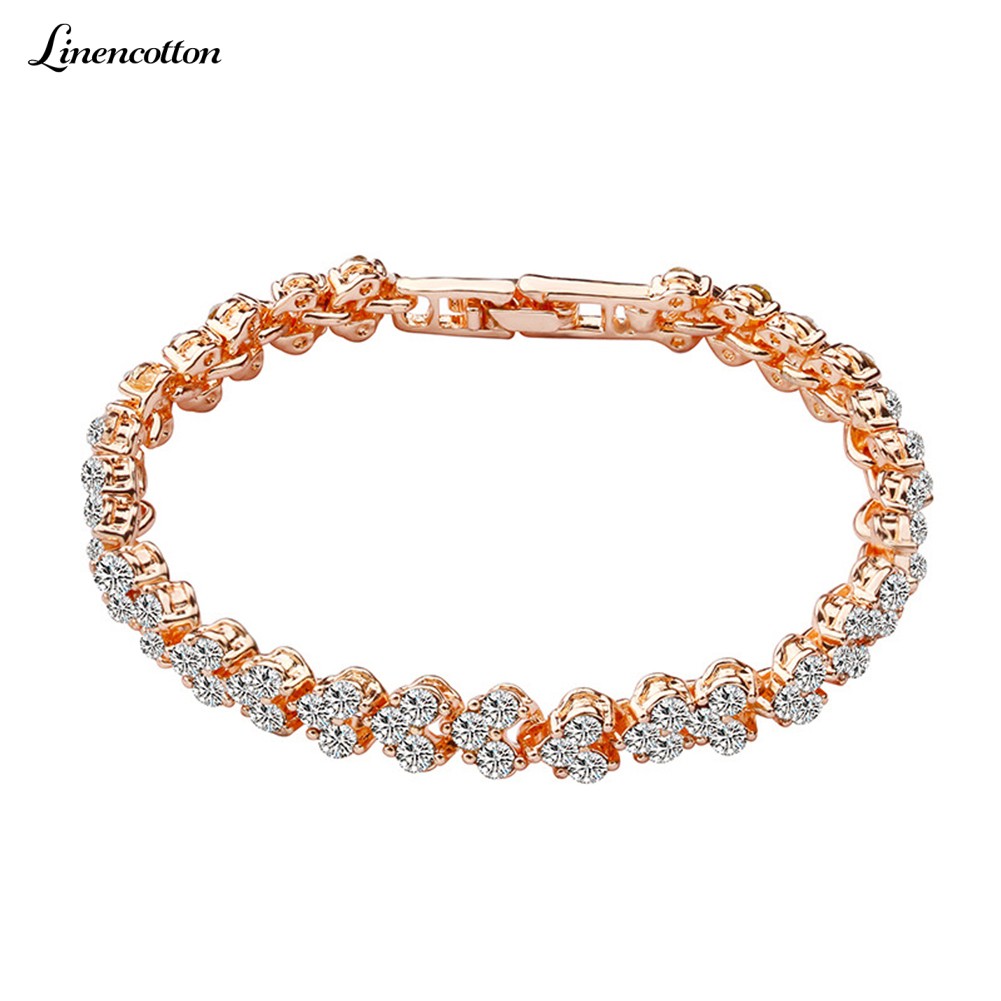 Full Cubic Zirconia Inlaid Bracelet