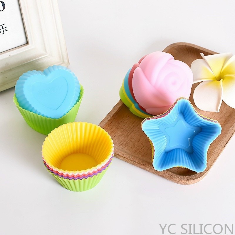 Khuôn Silicon Chế Biến Bánh Muffin, Cupcake [Lẻ 1 Chiếc]