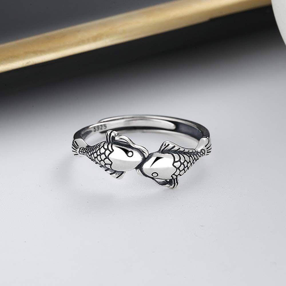 Qqmall Nhẫn Đồng Xu May Mắn Dạng Hở Bản Rộng Cá Tính Cho Nam Nữ