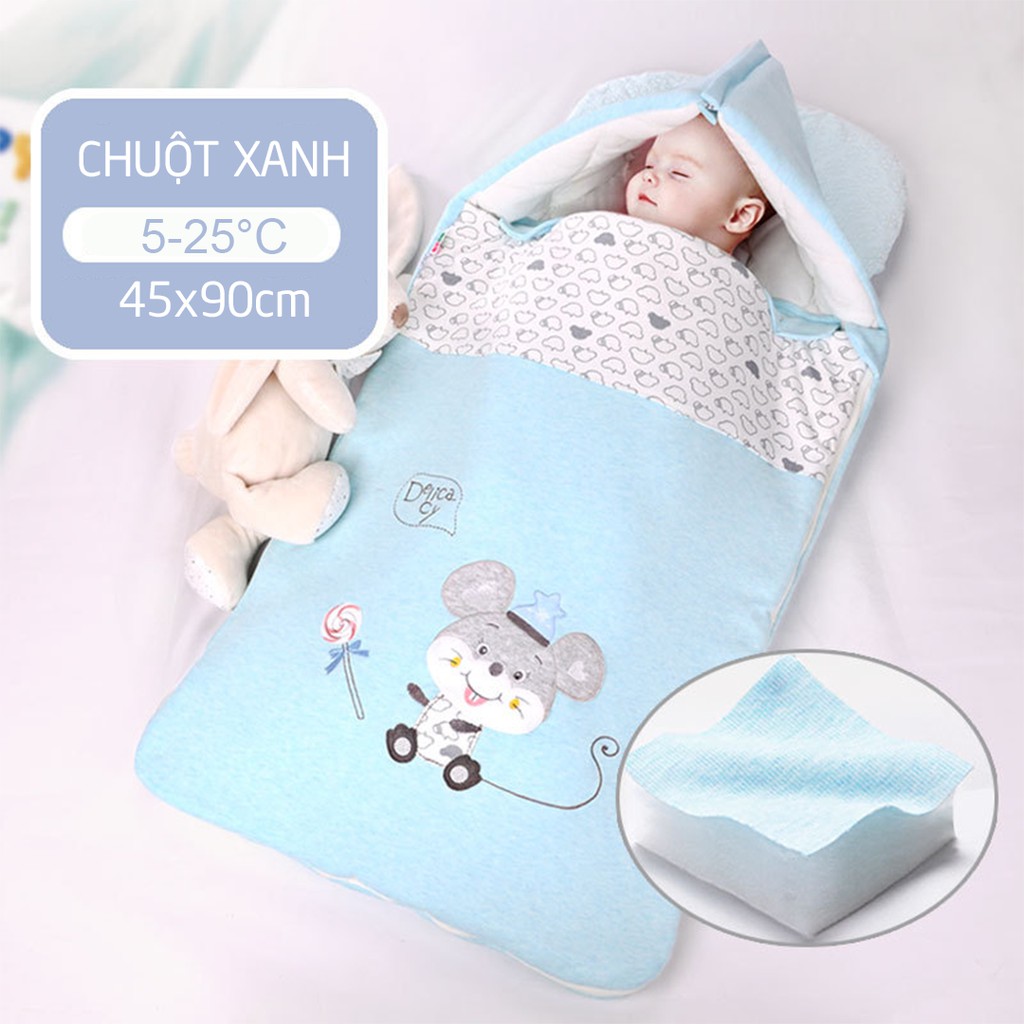 Túi ngủ chống giật mình BabyLani cho bé 0-3 tuổi