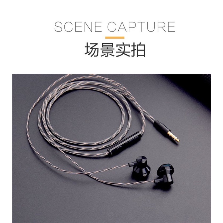 Tai nghe nhét tai có mic A21 kim loại