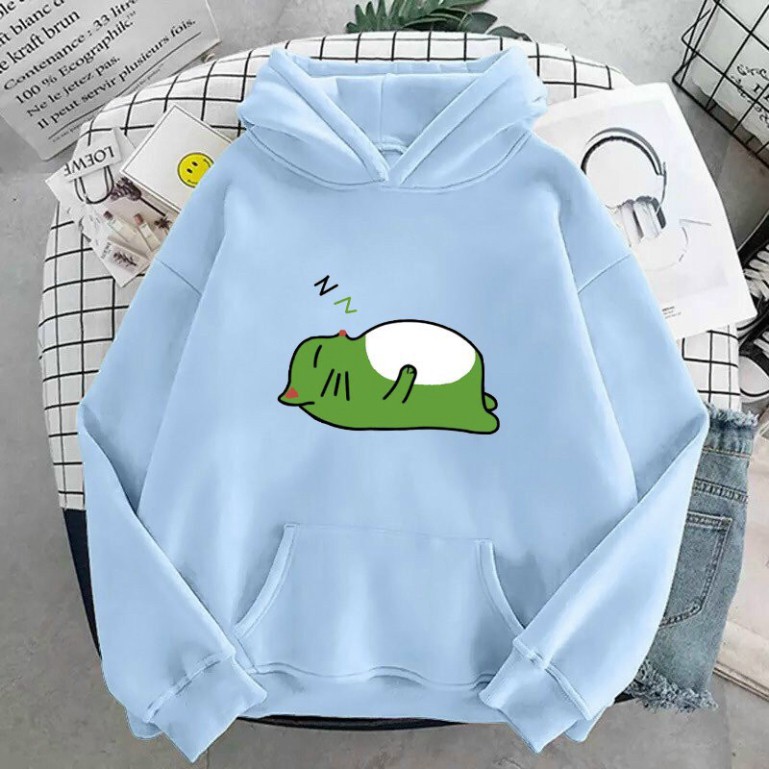 Áo khoác Hoodie form rộng sweater nỉ Ulzzang Avocado nắm Hot trend Thời Trang Thu Đông siêu đẹp