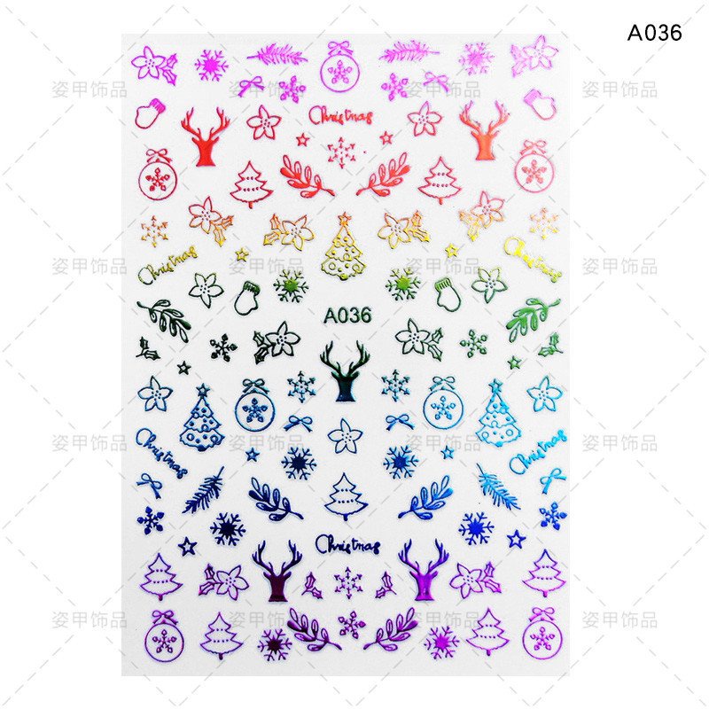 Sticker Trang Trí Móng Noel Siêu Đẹp Mẫu Mới