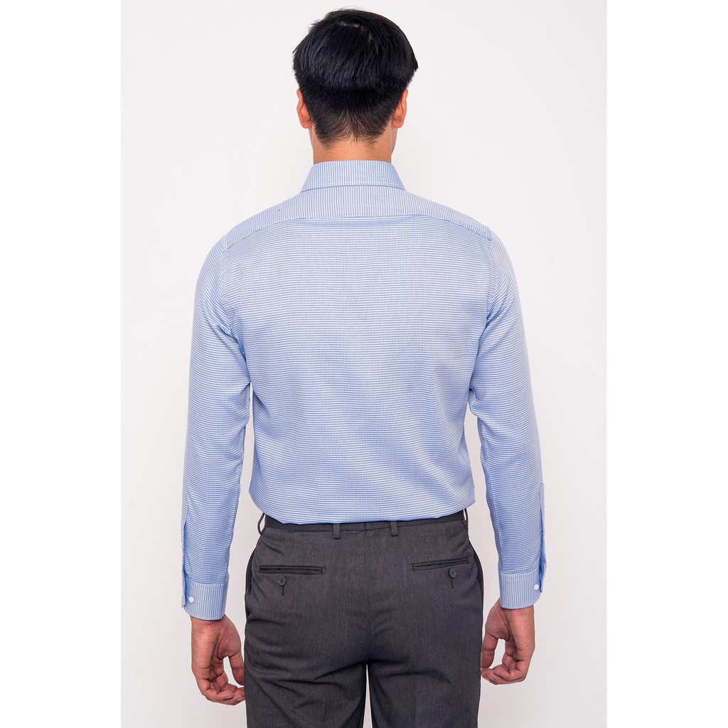 Sơ Mi mattana Xanh Chấm Bi SLim Fit Dài Tay MAM25180011707933