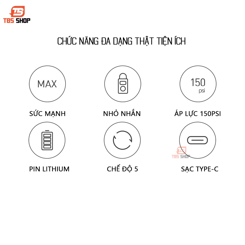 Bơm lốp ô tô mini Xiaomi Mijia 1s - Bơm đa năng Xiaomi Mijia 1s