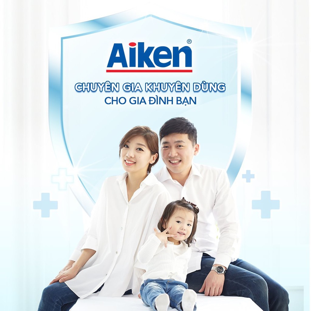 Xịt sát khuẩn tay an toàn tiện lợi Aiken chai 60ml