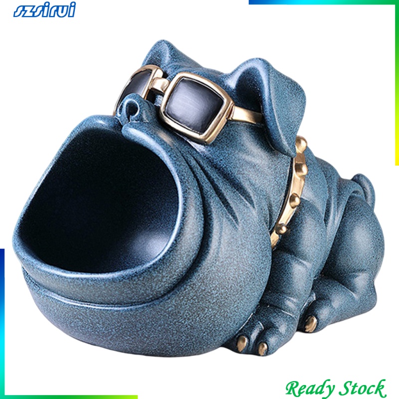 Mô Hình Chó Bull Bằng Nhựa Resin Thời Trang Dùng Trang Trí Bàn Làm Việc