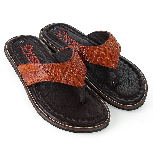 Dép nam da cá sấu nhiều loại nhiều màu HP7217-18-23-24-31-35