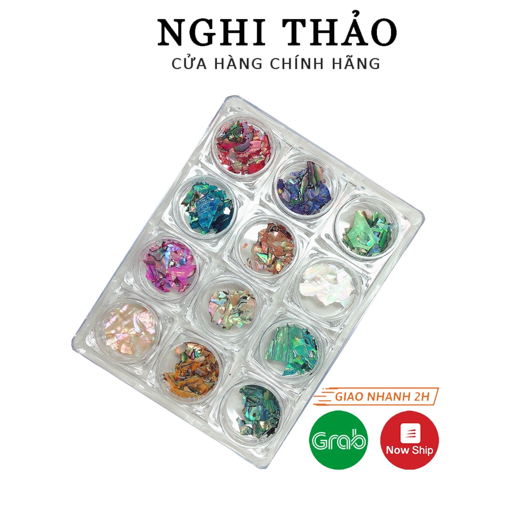 Xà cừ nail vân đá 12 màu