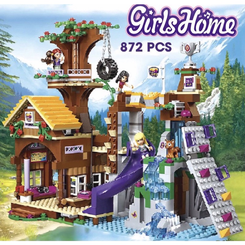 Đồ chơi lắp ghép lego friend ngôi nhà gỗ con gái