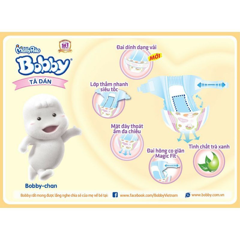 Tã dán Bobby S80 mới