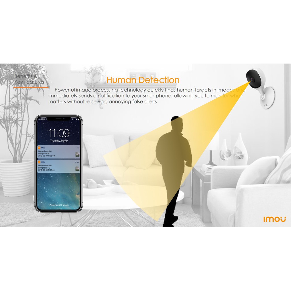 Camera Dahua Imou IP 2C Full HD 1080P & Nén H.265 Thông Minh Giám Sát Trẻ Em Tầm Nhìn Ban Đêm Tích Hợp Micro | BigBuy360 - bigbuy360.vn