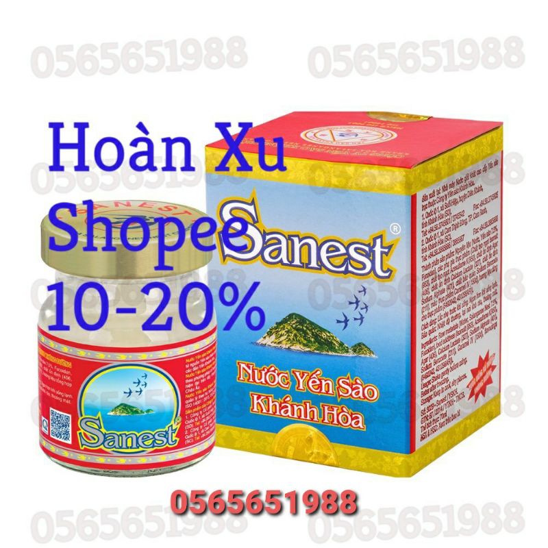 COMBO 10 hũ YẾN SÀO KHÁNH HÒA SANEST