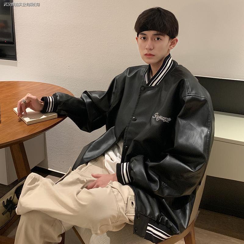 Áo khoác bóng chày Lei ngoại cỡ phong cách retro Mỹ mùa xuân thu đường phố cho nam