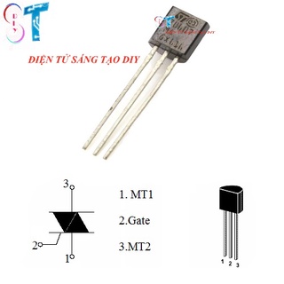 5 Triac Z0607 600V 0.8A TO – 92 Chính Hãng