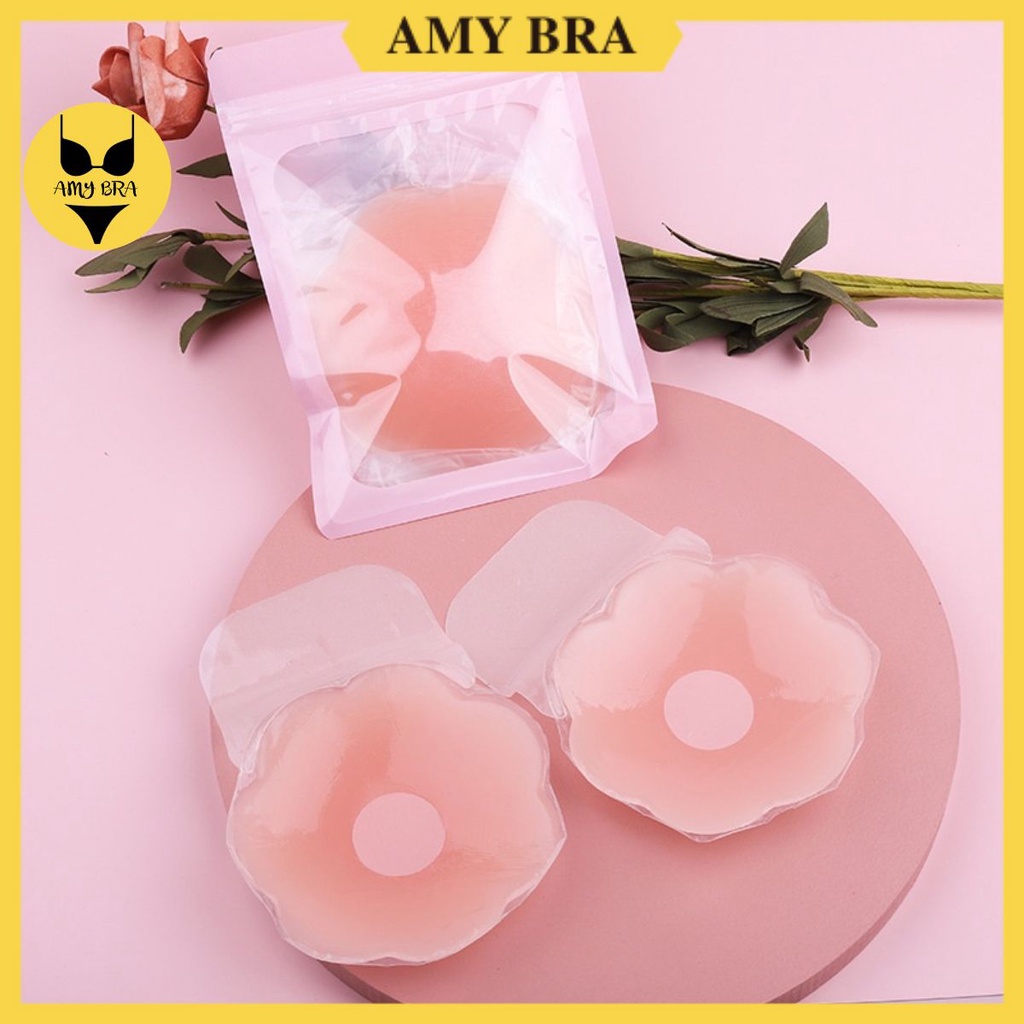 Miếng Dán Ngực, Miếng Dán Ti Silicon Kéo Nâng Ngực Amybra D2002 - D0100