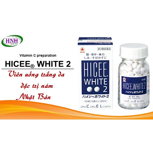 Trắng da mờ nám tàn nhang Hicee White 2 và MỤN TRỨNG CÁ, VẾT THÂM HICEE B MATE2 150v